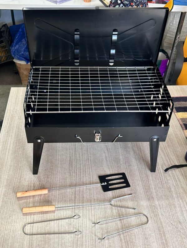 Portable Folding Charcoal Barbecue Grill - Image 8