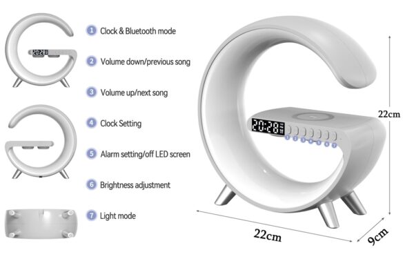 Clock With Wireless Charger - Image 8