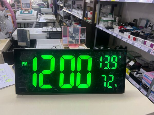 Multifunctional Clock With Green Lights - Image 3