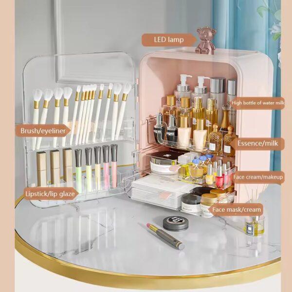 Makeup organizer with LED light - Image 8