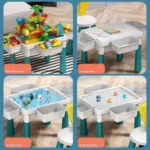 Block Table 220 Pcs Children Plastic Building Blocks Tables 2