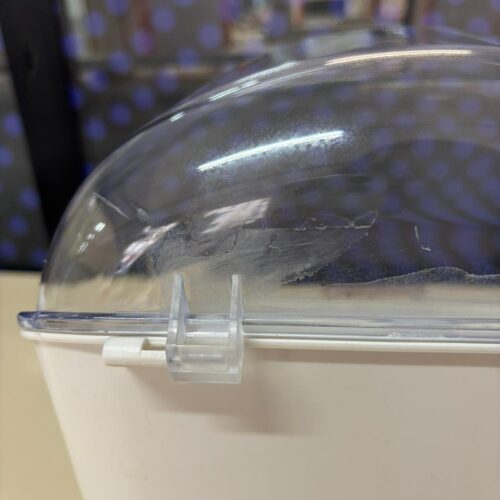 კოსმეტიკის ორგანაიზერის გამჭვირვალე კუპოლის სახურავი