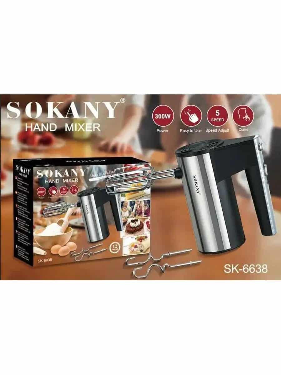 ხელის მიქსერი SOKANY SK-6638 1 ხელის მიქსერი SOKANY SK-6638