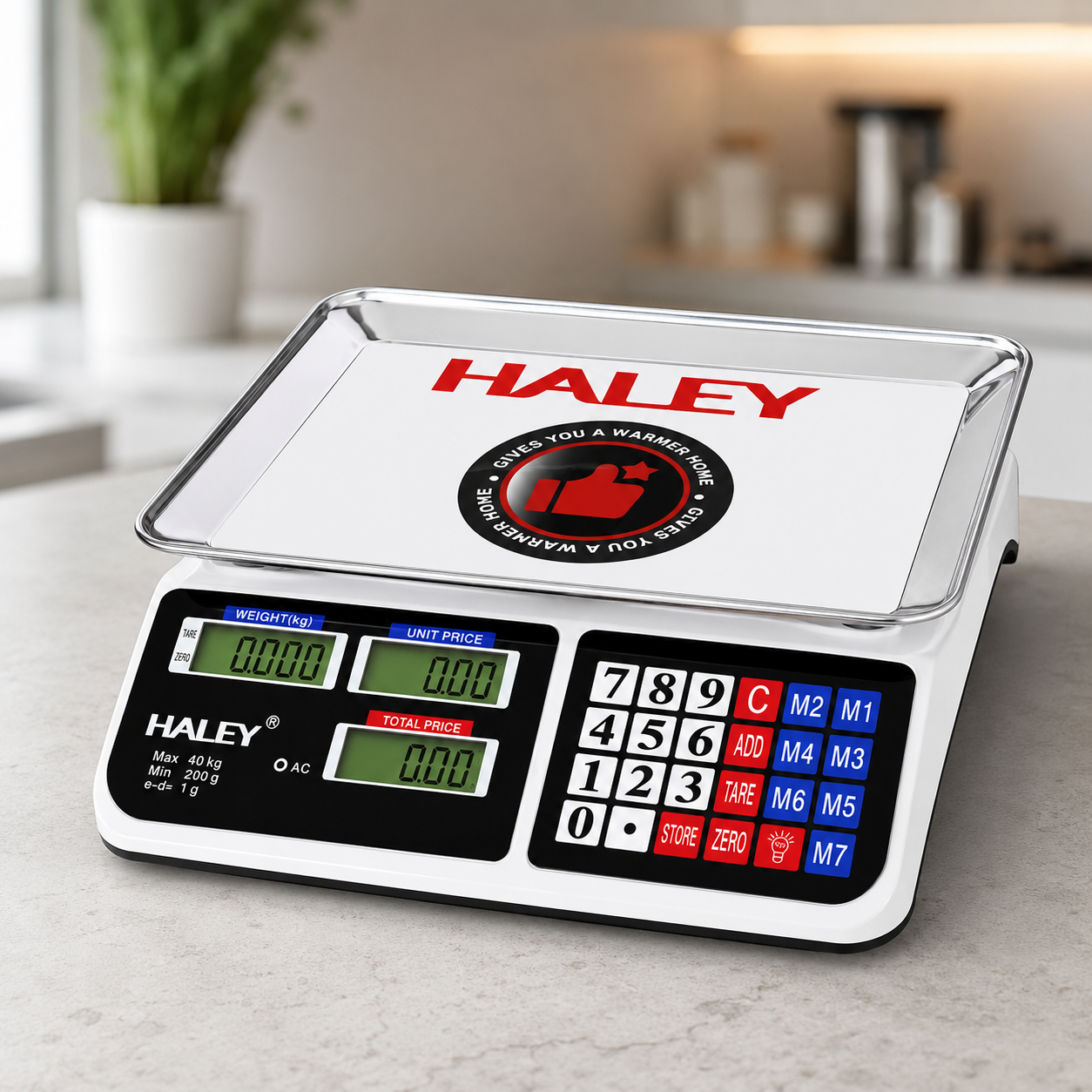 ხილბოსტნის სასწორი Haley (40 კგ)